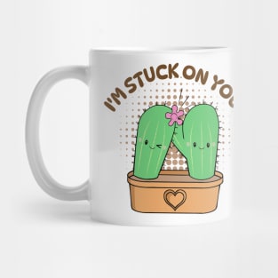 Kawaii Cactus - I'm Stuck on you Mug